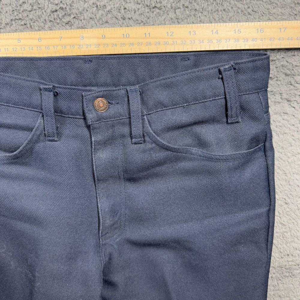 Levis Pants Mens 33x34 Polyester Dacron Slacks Trousers Electric Grandpa Dadcore - Picture 4 of 10